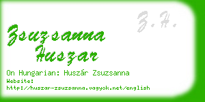 zsuzsanna huszar business card
