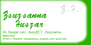 zsuzsanna huszar business card